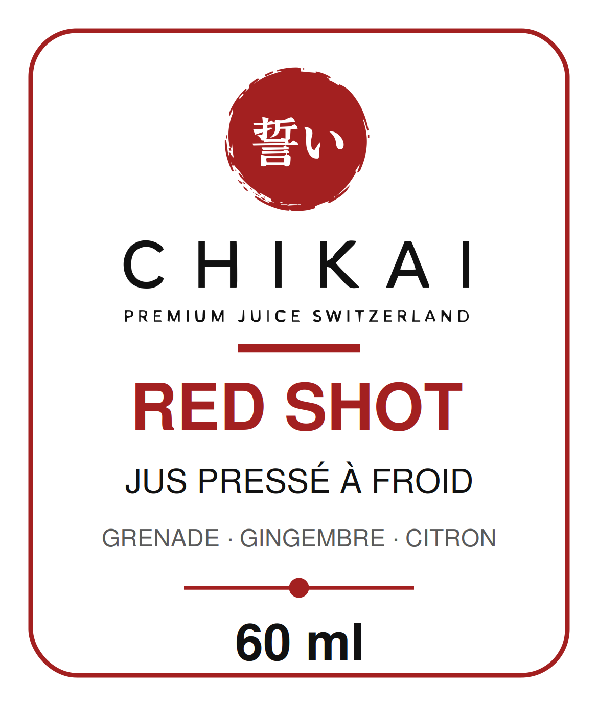 Étiquette Red Shot